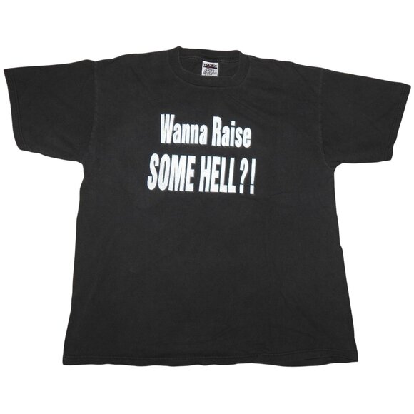 Vintage 1990s Stone Cold Hell Yeah Wanna Raise Some Hell WWF Attitude T-Shirt XL - Picture 1 of 6